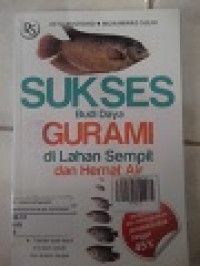 SUKSES Budi Daya GURAMI di lahan Sempit dan Hemat Air
