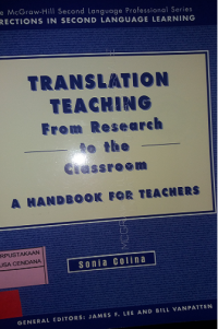 TRANSLATION TEACHING From Research to the Classroom